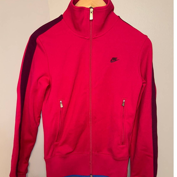 Nike Jacket Womens S Pink & Black Dri-Fit Full Zip Long Sleev - Picture 1 of 4